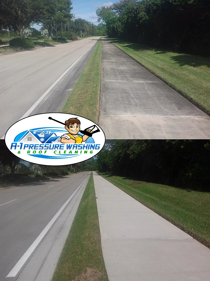 Community Sidewalk Cleaning | A-1 Pressure Washing & Roof Cleaning | 941-815-8454